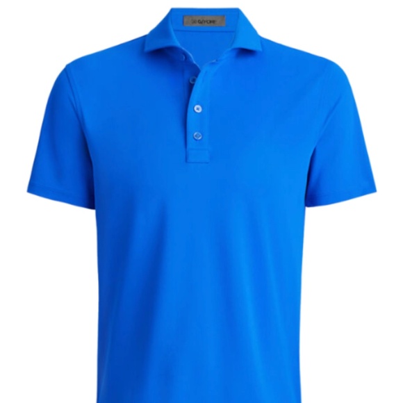 G/FORE | Shirts | Gfore Mens Large Solid Racer Blue Rib Gusset Pique ...